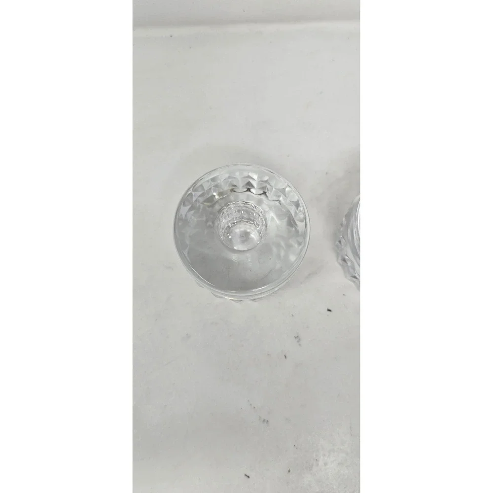 Vtg Orrefors‎ crystal candle holder Ingeorg Lundin swedish 